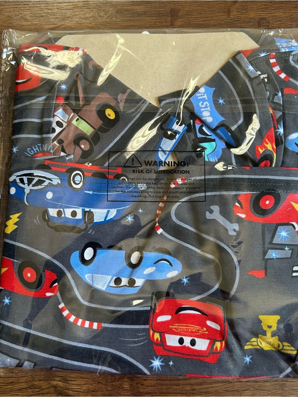 Little Sleepies Disney & Pixar Cars Piston Cup Relaxed Pocket Tee 2T - Picture 5 of 6